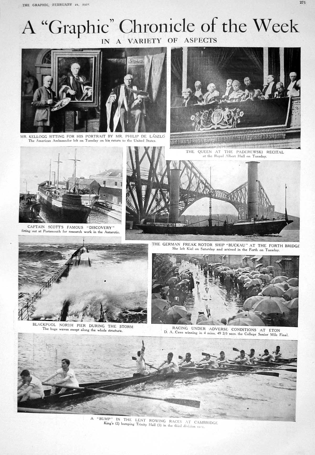 Old 1925 Kellogg Captain Scott Ship Discovery Blackpool Forth Bridge 20th