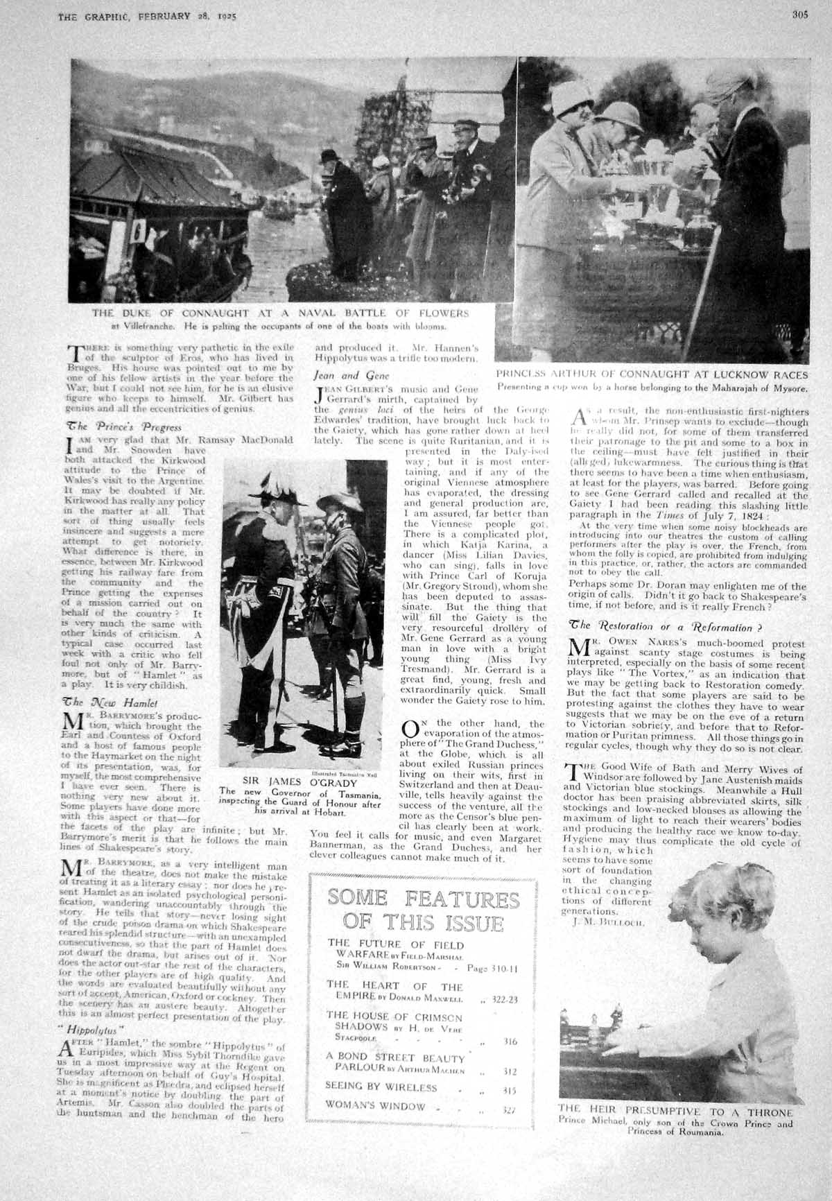 Old 1925 Duke Connaught Naval Battle Flowers Lucknow Races O'Grady Jo 20th