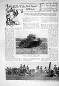 Old Print 1925 War Fighting Tank Guns Aeroplane Dirigible Patoka Siers C 20th