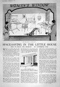 Antique Old Print 1925 House Furniture Ladies Fashion Satin Head-Band Ottoman