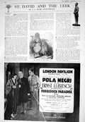 Antique Old Print 1925 St. David Goat London Pavilion John Haig Scotch Whisky
