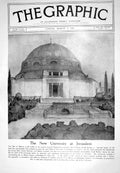 Old 1925 University Building Jerusalem Everard Hambro Oxford Boat Rac 20th