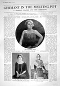 Old 1925 Frau Katharina Oheimb Coolidge Queen Eugenie Spain Stephenso 20th