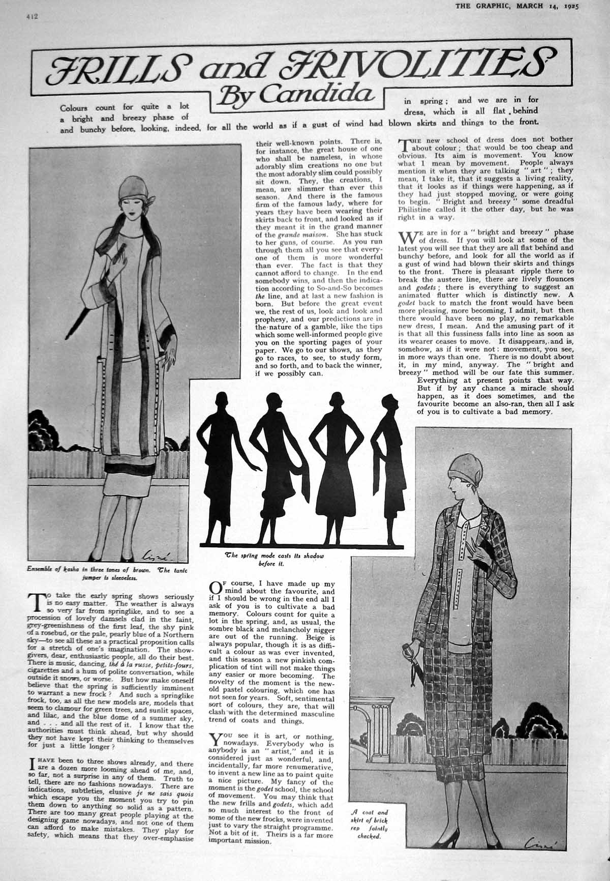 Old 1925 Advertisement Ladies Fashion House Furniture Woman'S Window 20th