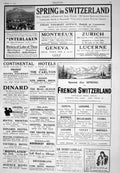 Antique Old Print 1925 Spring Switzerland Interlaken Zurich Lucerne Geneva 20th