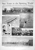 Old 1925 Grand National Horse Racing Tapin Chance Oxford Boat Race Ca 20th