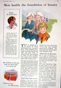 Old Print 1925 Lifebuoy Soap Ladies Fashion Dresses Machinka Crepe Chine 20th