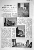 Old 1925 Pompeii Colonnade Roman City Art Christ Emmaus Poupees Earl 20th
