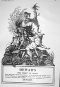 Antique Print 1925 Advertisement Dewars Spirit Sport Hunting Dogs Bird Prey