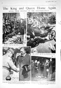 Old Print 1925 King Guard Honour Marshal Foch Victoria Train Scots Siers 20th