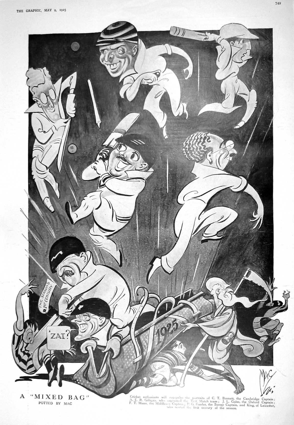 Old 1925 Cricket Bennett Gilligan Fender Mann Louis Bouwmeester Dutch 20th