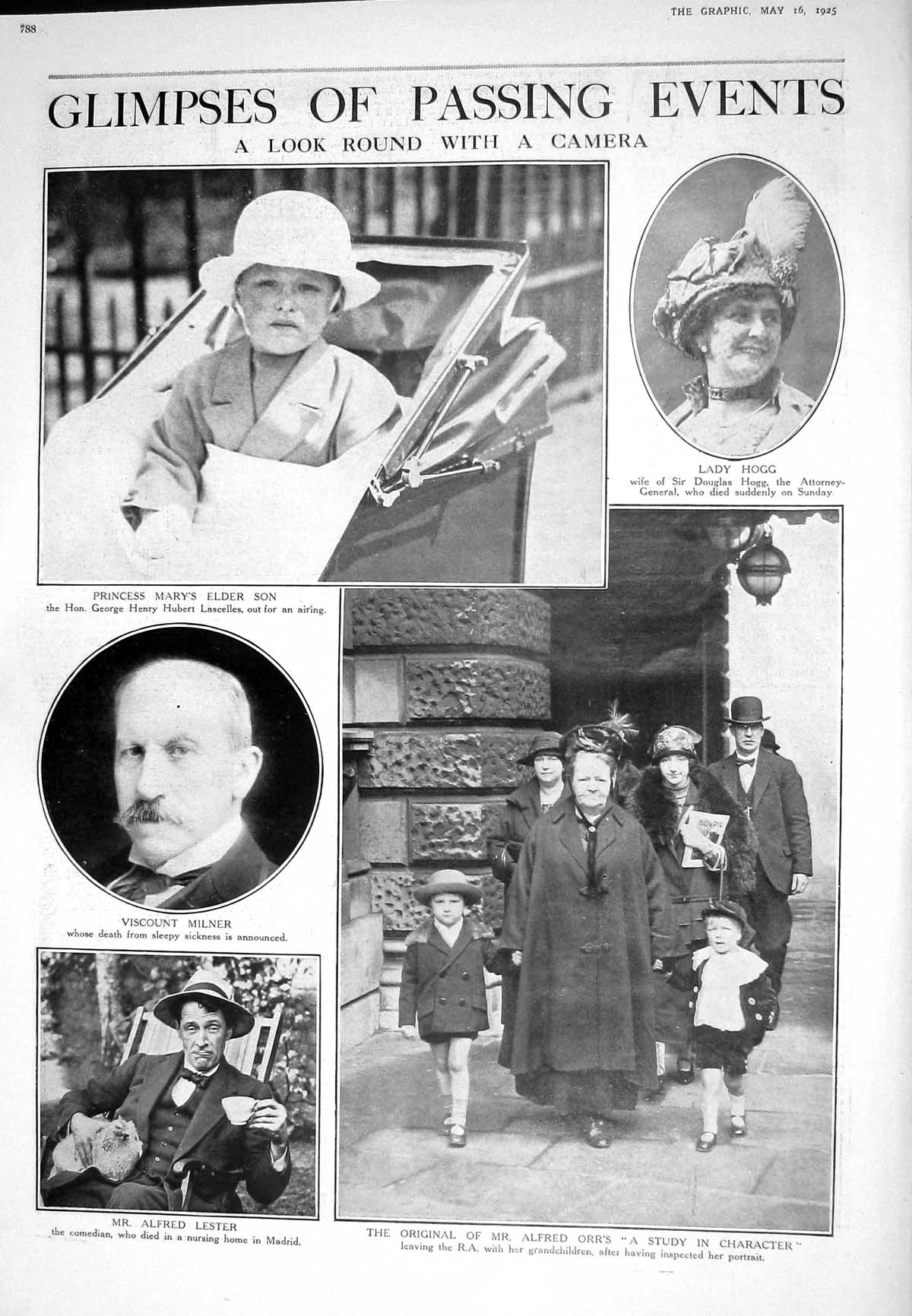 Old 1925 Lady Hogg Prince Lascelles Milner Lester Orr Bank England Co 20th