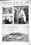 Old 1925 Royal Scottish Art Sheep Shearing Perth Sea Gulls Children S 20th