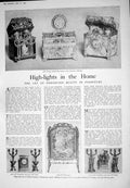 Old 1925 Carnarvon Louis Fire-Screnn Furniture Margot Asquith Oxford 20th