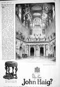 Antique Old Print 1925 John Haig Scotch Whisky Imperial Jewel Casket Chinese