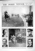 Old 1925 Derby Horse Racing Manna Baird Plumer Hulton Lloyd Ypres Amu 20th