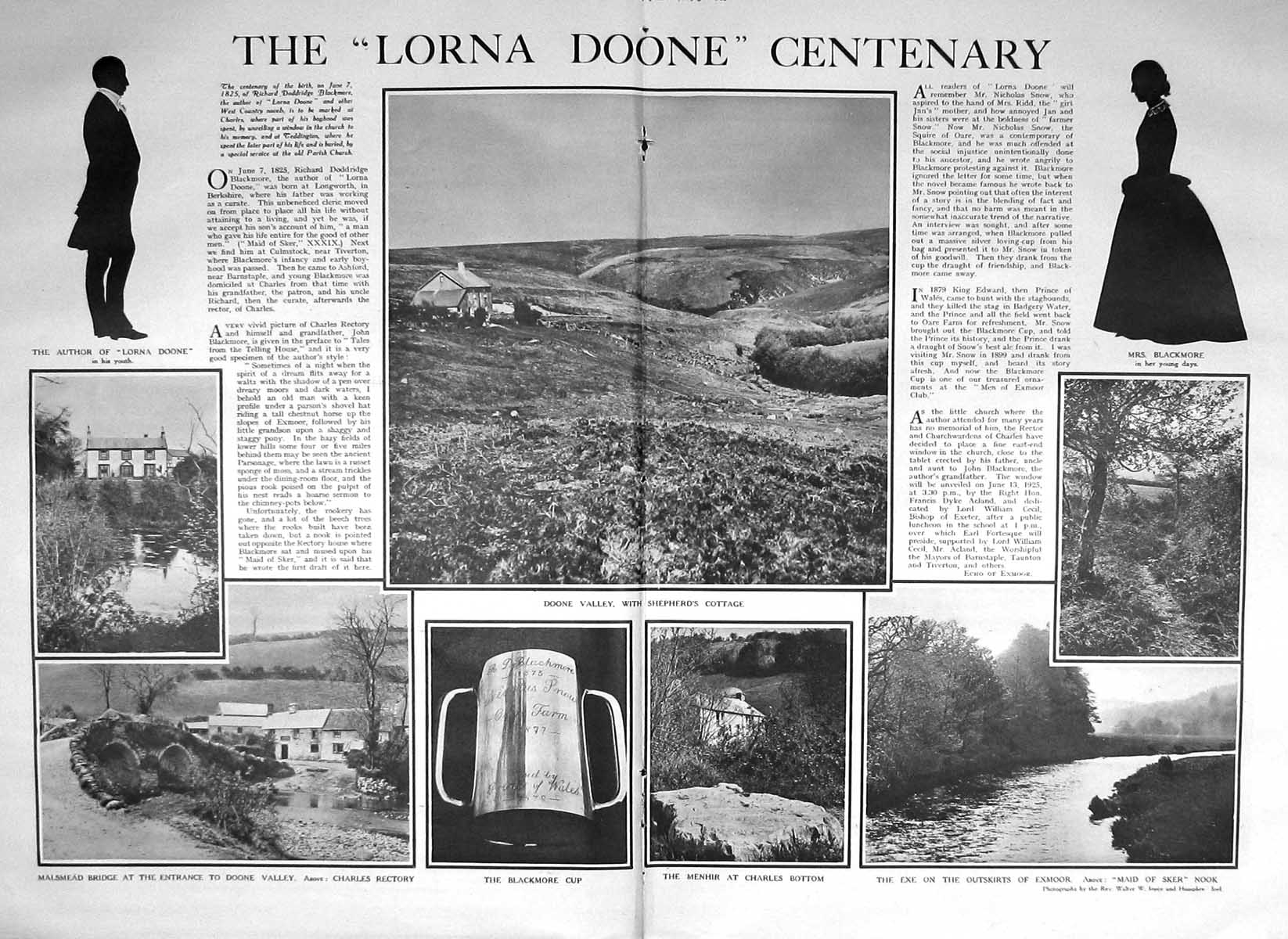 Old 1925 Paris Exhibition Champs-Elysees Lorna Doone Menhir Blackmore 20th
