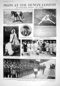 Antique Print 1925 Cossacks Olympia Tennis Colyer Gupta Churchill War Siers