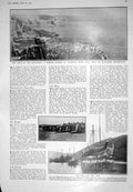 Old 1925 Pembroke Stack Rock Guillemot Birds Ship Implacable Trafalga 20th