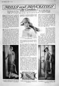 Old 1925 Canada Ladies Fashion Tunic Dress Silk Coat Cyclamen Crinoli 20th