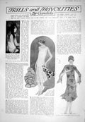 Old 1925 Fashion Summer Frock Chiffon Barbara Harcourt Lady Alexandra 20th
