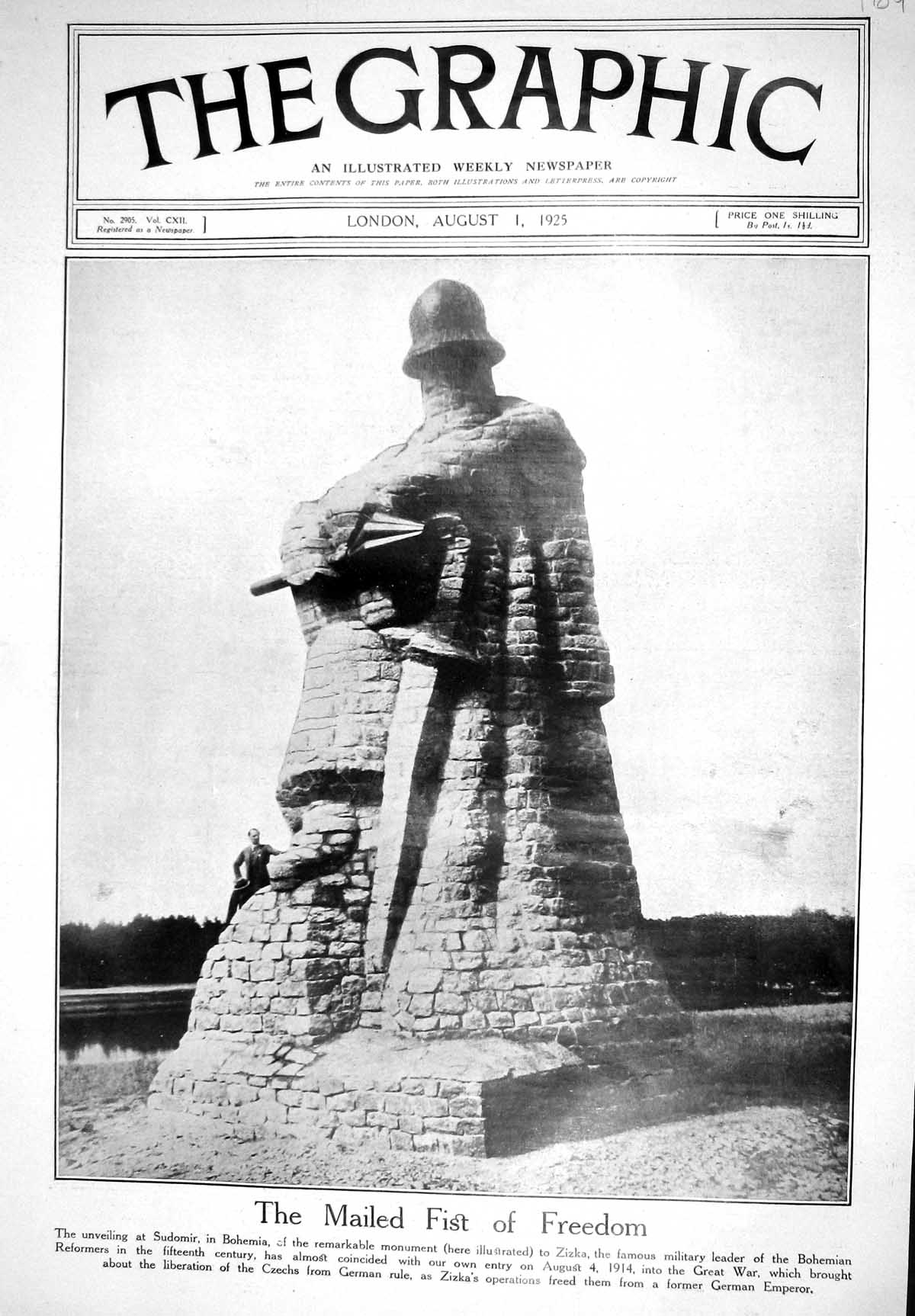 Old 1925 Sudomir Monument Bohemia Zizka Bodiam Castle Sussex Lord Hai 20th