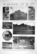 Old 1925 Polynesia Rapa Poi Orange Grove Tribal Warfare China Dublin 20th