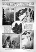 Old 1925 Mountains Alpine Aiguilles Pinewoods Mont Blanc Charmoz Lond 20th