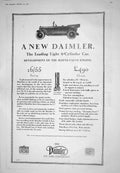 Old Vintage Print 1925 Advertisement Daimler Cylinder Motor Car Coventry 20th