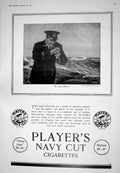 Antique Old Print 1925 Advertisement Player'S Navy Cut Cigarettes Navy Sailor