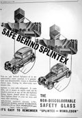 Old 1930 Splintex Safety Glass Wimbledon Auld Reekie Edinburgh Hastin 20th