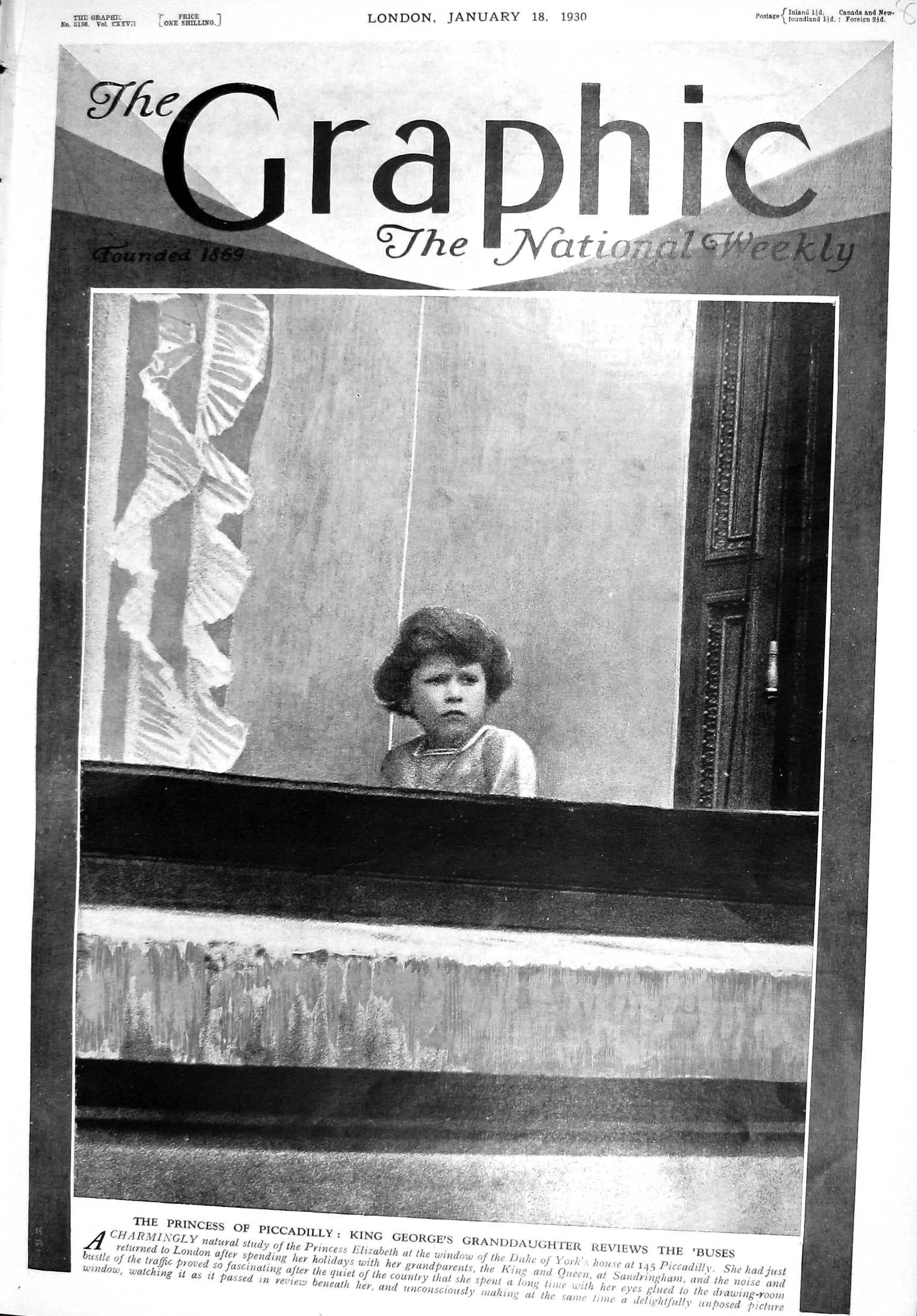 Old 1930 King George Grand-Daughter Princes Elizabeth Michelangelo Da 20th