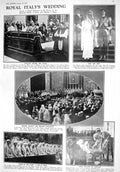 Old 1930 Italy Wedding Prince Piedmont Marie Maffi Pisa Pauline Chape 20th