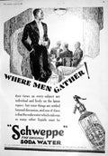 Antique Old Print 1930 Schweppes Soda Water Ladies Fashion Marshall Snelgrove