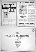 Antique Old Print 1930 Blue Star Line Walker Whisky Encyclopaedia Britannica