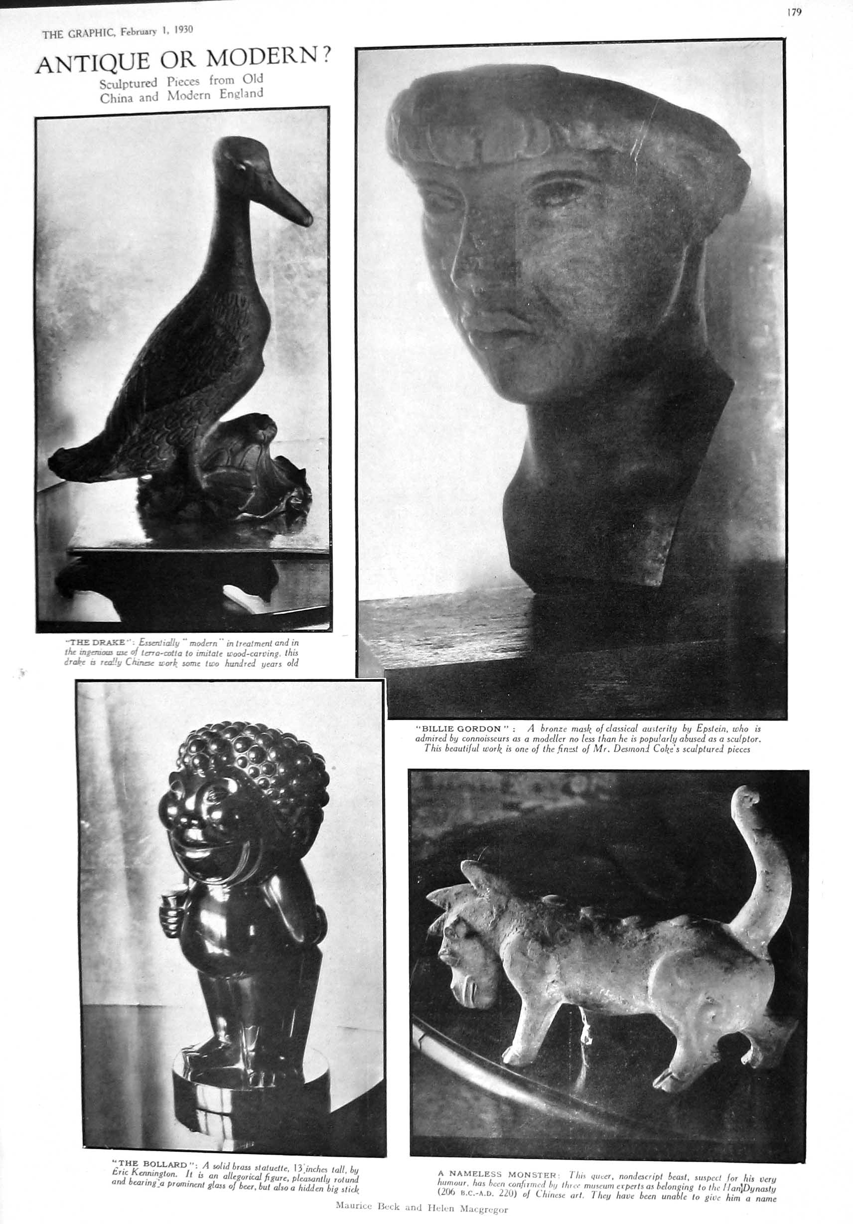 Old 1930 Sculpture Bronze Billie Gordon Bollard Drake Fashion Hats Pa 20th