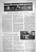 Antique Old Print 1930 England Ireland Rugby Football Paul Murray Novis Sport