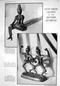 Old 1930 British Museum Bronze Figure Goddess Devi Jazzing Gods Frank 20th