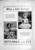 Antique Print 1930 Britannia Eve Little Girls Photography Persian Rugs Tea 20th