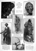 Old 1930 Sculptor Bronze Antoine Bourdelle Rodin Morton Selten Holmes 20th
