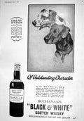 Antique Old Print 1930 Buchanan'S Black White Scotch Whisky Singer Showrooms