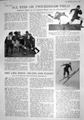 Old 1930 Twickenham Ian Smith England Mackintosh Ski-Ing Boxing Sport 20th