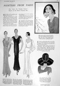 Old 1930 Ladies Paris Fashion Evening Gowns Hats Jeanne Lanvin Talbot 20th