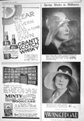 Old Print 1930 Grant'S Scotch Whisky Minty Bookcase Swan Edgar Cigarettes 20th