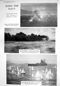 Old 1930 War Ship Navy Warspite Royal Oak Resolution Warwick Palma Co 20th