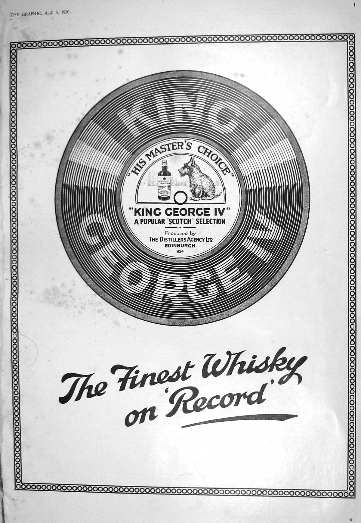 Old 1930 Master'S Choice King George Scotch Whisky Peter Robinson Chi 20th