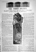 Antique Print 1930 Illustration Police Third Degree War Ship Canon Sailors 20th