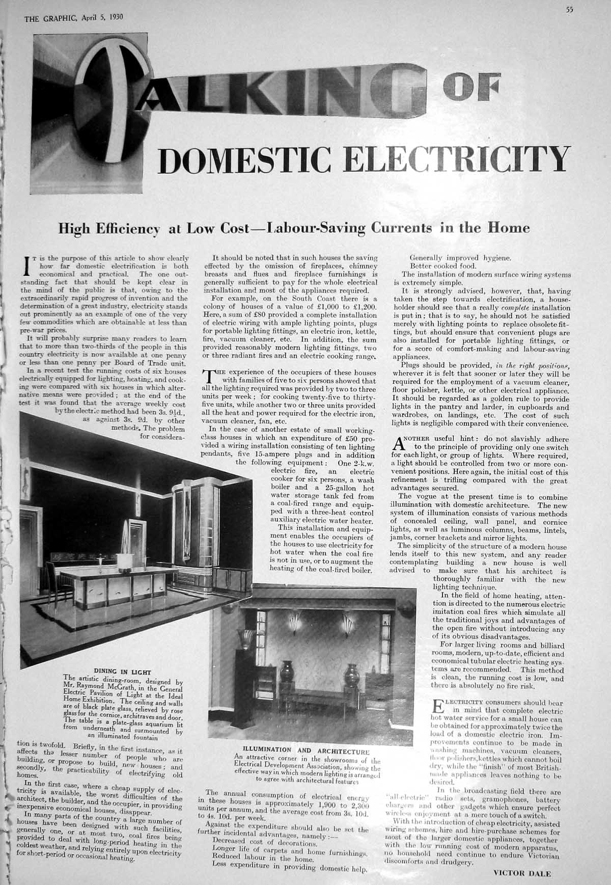 Old 1930 Domestic Electricity Mcgrath Architecture Shopping Debenham 20th