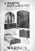 Old 1930 Warings Furniture Oxford Street Miss Spain Italy Belgium Bee 20th