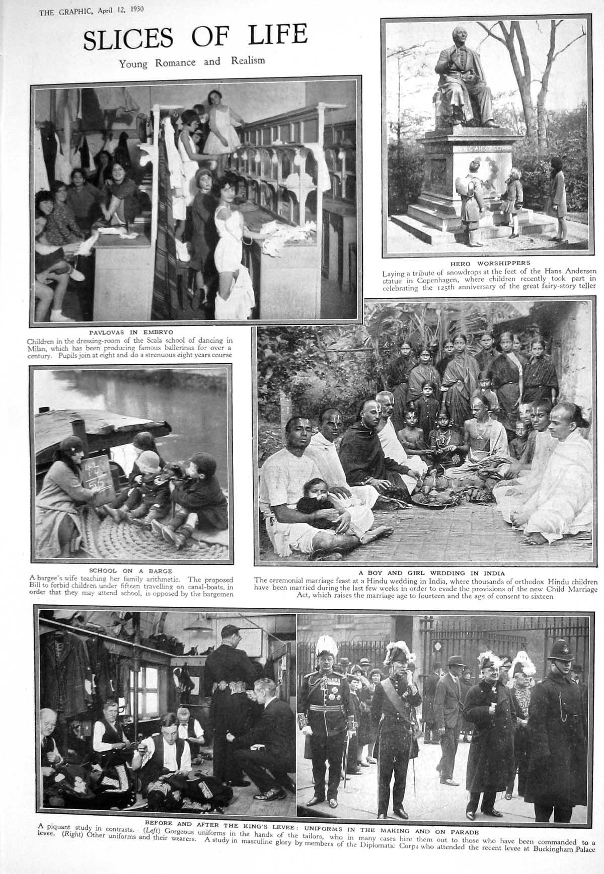 Old 1930 Pavlovas Embryo Wedding India School Barge Hans Anderson Tom 20th